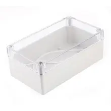 158 мм x 90 мм x 60 мм прозрачный серый пластиковый прямоугольный корпус распределительная коробка