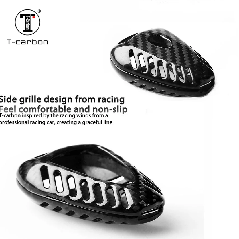 

For Porsche 911 100% Carbon Fiber Glossy Car Key Fob Shell Case For Porsche Boxter 911 Cayman 3 Button Car Key