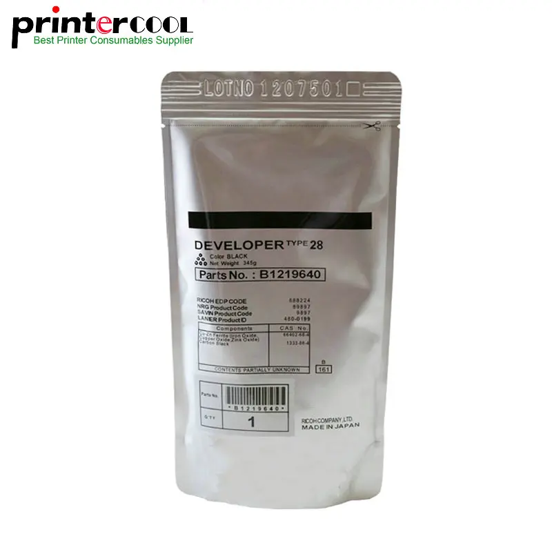 

345g Type 28 Developer Compatible For Ricoh Aficio 1015 1018 1610 1810 2015 2018 1022 1027 220 3030 3025 2022 2027 Copier Parts