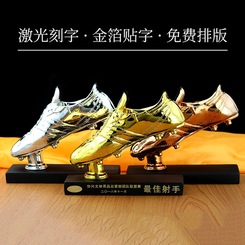 

World Cup trophy European cup goalscorer's award Lionel messi's golden boot home decoration accessories modern Resin Sports