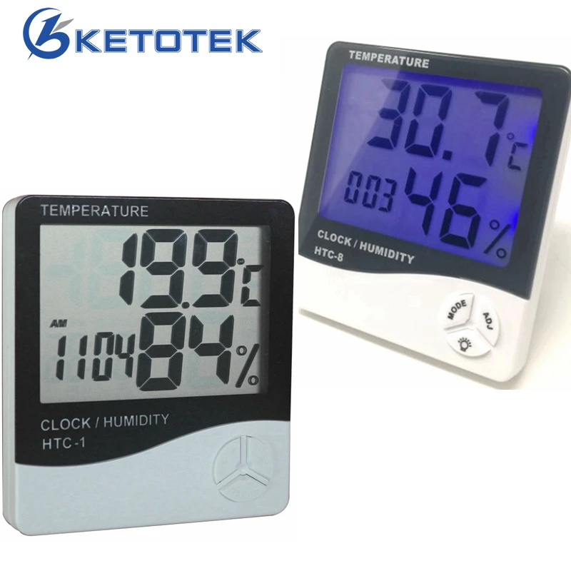 Weather Station HTC 1 HTC 8 Indoor Digital Thermometer Hygrometer Wall Hanging font b Electronic b
