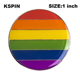 XY0309 Genderqueer Pride Rainbow Flag Rozet металлическая брошь с металлическими булавками значок брошь для рюкзака для подарка XY0312 - Цвет: XY0309