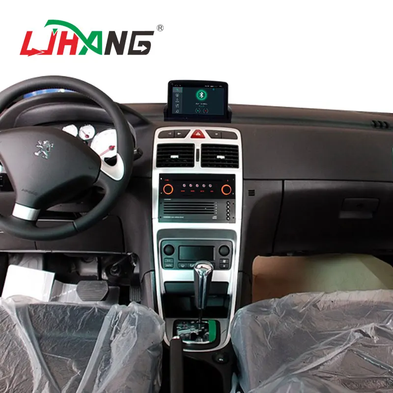 Perfect LJHANG 1 Din Car DVD Multimedia Player Android 9.0 for Peugeot 307 GPS Navigation Car Radio Stereo Bluetooth Video WIFI RDS IPS 5