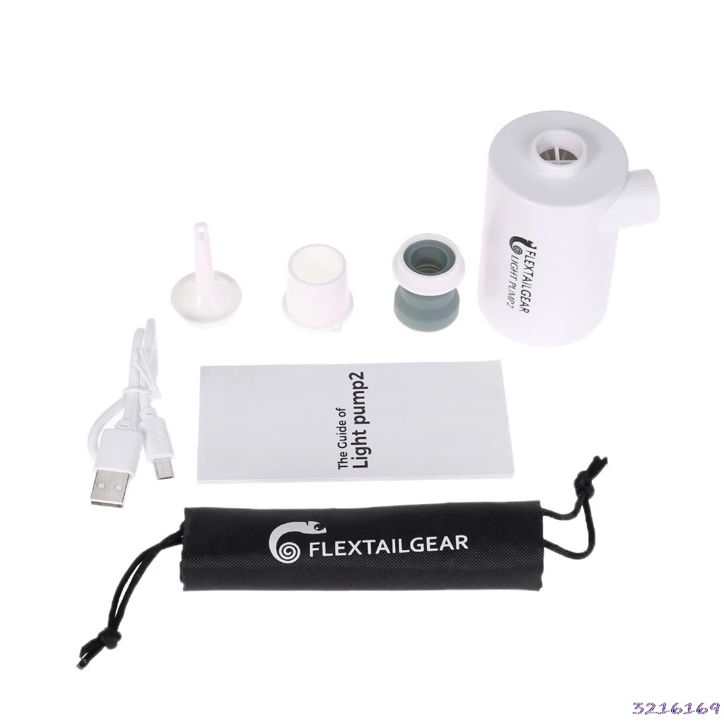 Practical Mini Air Pump Efficient USB Rechargeable Portable Qualitied