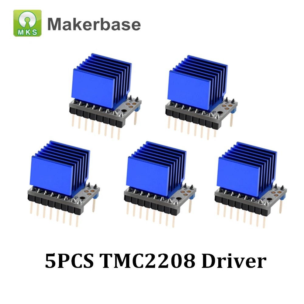 

5PCS MKS TMC2208 Stepper Motor Driver StepStick Mute Silent Excellent Protection For 3d Printer Skr V1.3 Parts