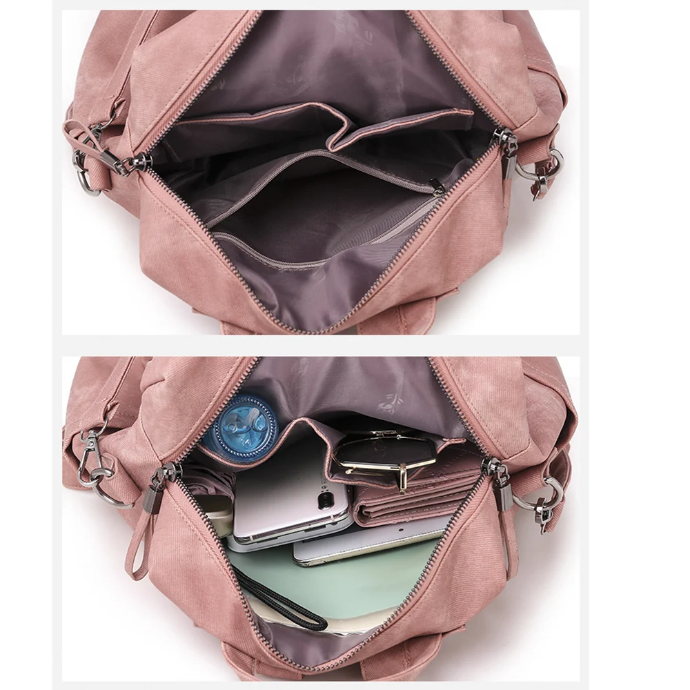 Женский рюкзак, женский рюкзак из искусственной кожи для девочек, винтажный рюкзак в виде ракушки с несколькими карманами, противоугонные рюкзаки школьные сумки на плечо