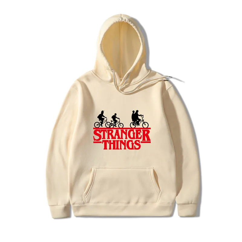 

Trendy Faces New Season Stranger Things Hooded Men Women Hoodies Sweatshirts Letter Print Long Sleeve Hip Hop hoodie men Hoody