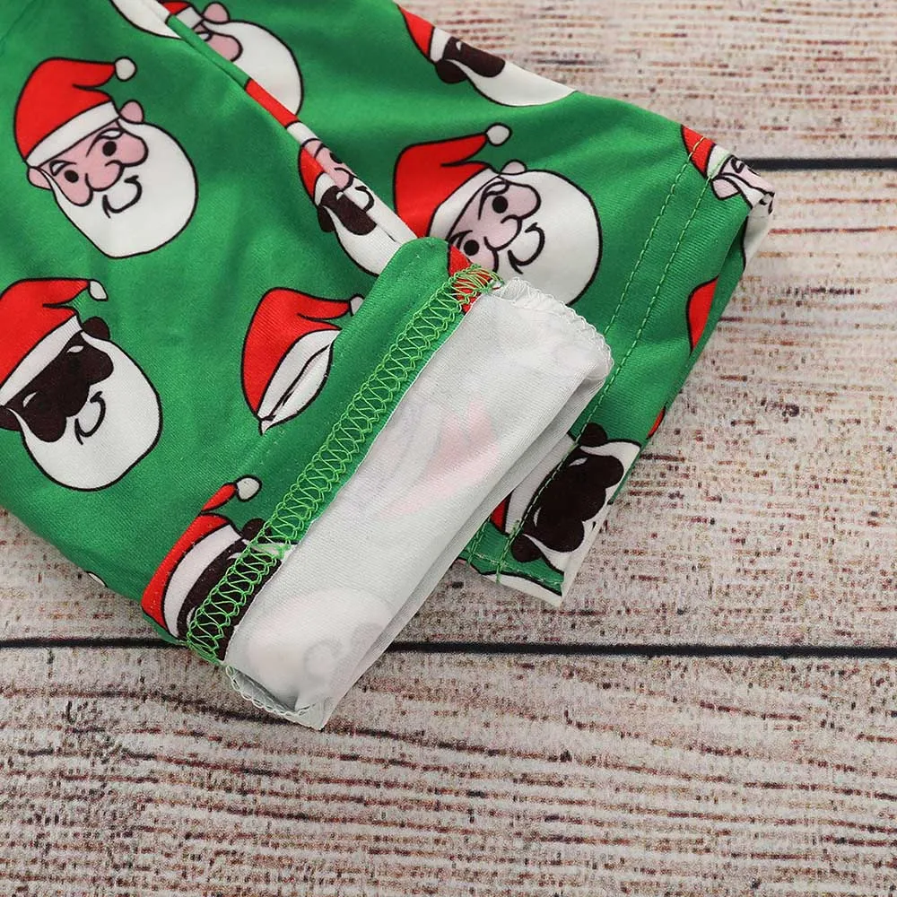 Стильный и модный дизайнерский Рождественский комплект для маленьких мальчиков и девочек с длинными рукавами и буквенным принтом, топы и штаны