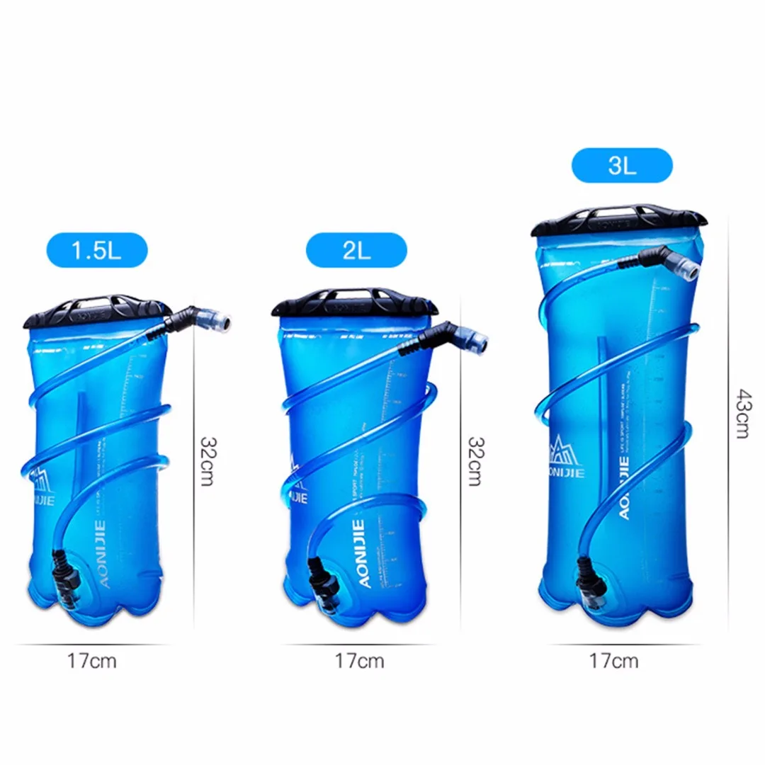 Foldable Water Bladder Bag Cycling Hydration System Pack Hiking Camping