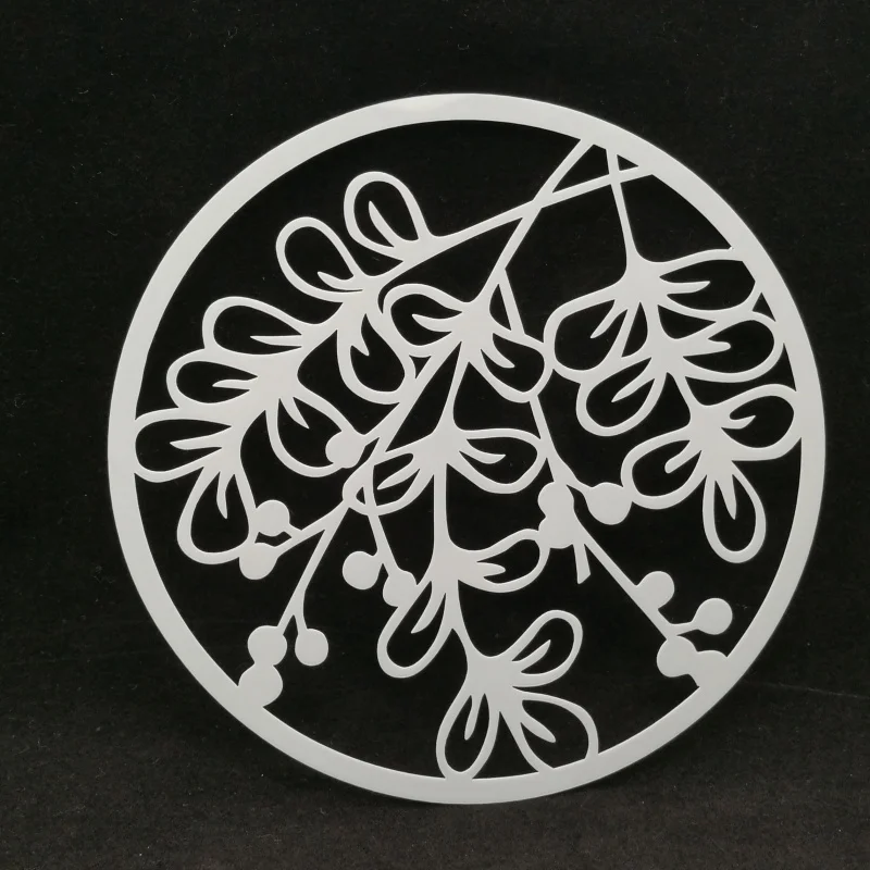 

Leaves round pvc Layering Stencils for Diy scrapbook Drawing Color Spray Stencil,painting stencil,home decor diy etc.