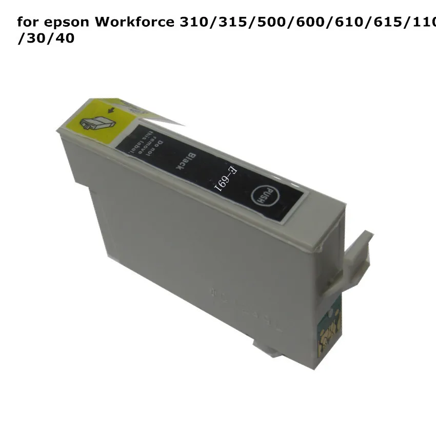 1pcs T0691 69 691 Black compatible ink cartridge For EPSON Workforce