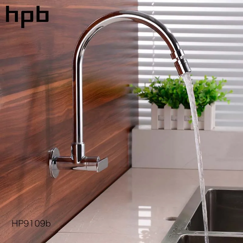 

HPB Kitchen Faucet Mixer Tap Sink Mixer Tap Kitchen Faucets Wall Mounted Single Handle Single Hole Single Cold Water Taps HP9109