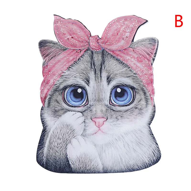 

fashion wild patch stickers Kitten printed cloth stickers sequins 3D direct injection high-end clothing accessories