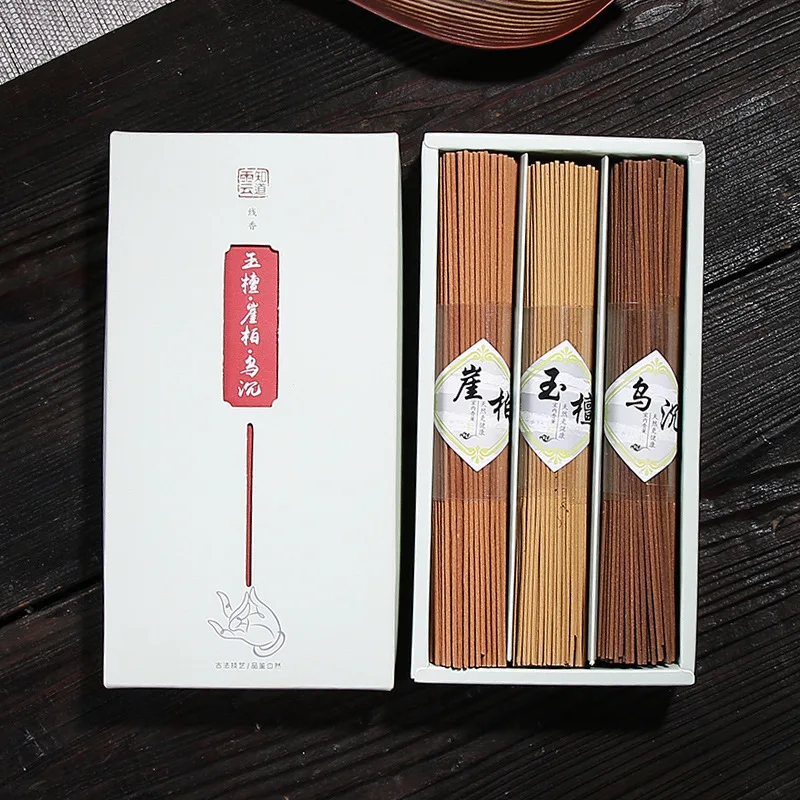 3 коробки/лот натуральные ароматные аромапалочки для буддийских сандалового дерева освежитель воздуха ароматерапия использование в домашнем офисе Teaho - Аромат: 600pcs