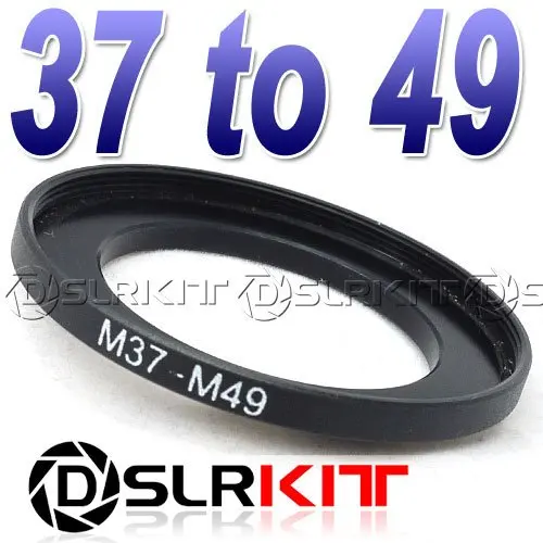 

Aluminum Black 37mm-49mm 37-49 mm 37 to 49 Step Up Filter Ring Adapter
