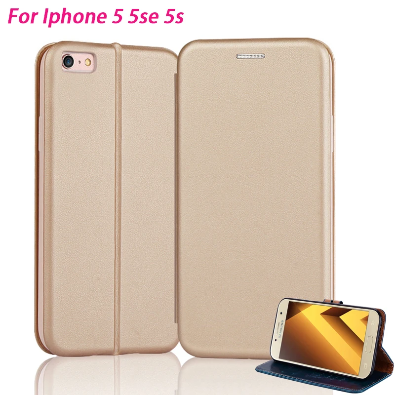 

YonLinTan leather i case For apple Iphone 5s 5 s se 5se iphone5 4.0" Flip phone back coque cover wallet book Card Magnetic cases