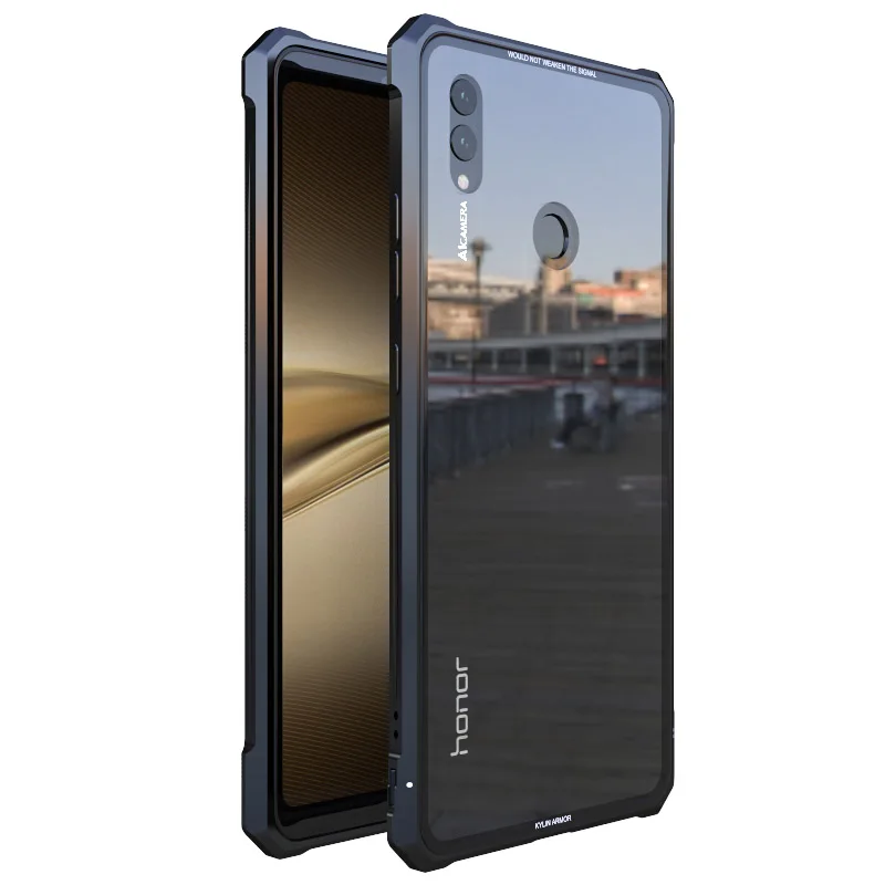 

Luxury Glass Cases For Huawei Honor Note10 20PRO V20 Lite Case Shockproof Metal Frame Tempered Glass Back Cover For Honor 8X MAX