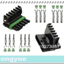 Longyue 2 комплект Погодный пакет 6 контактов запечатанных соединителей проводов комплект