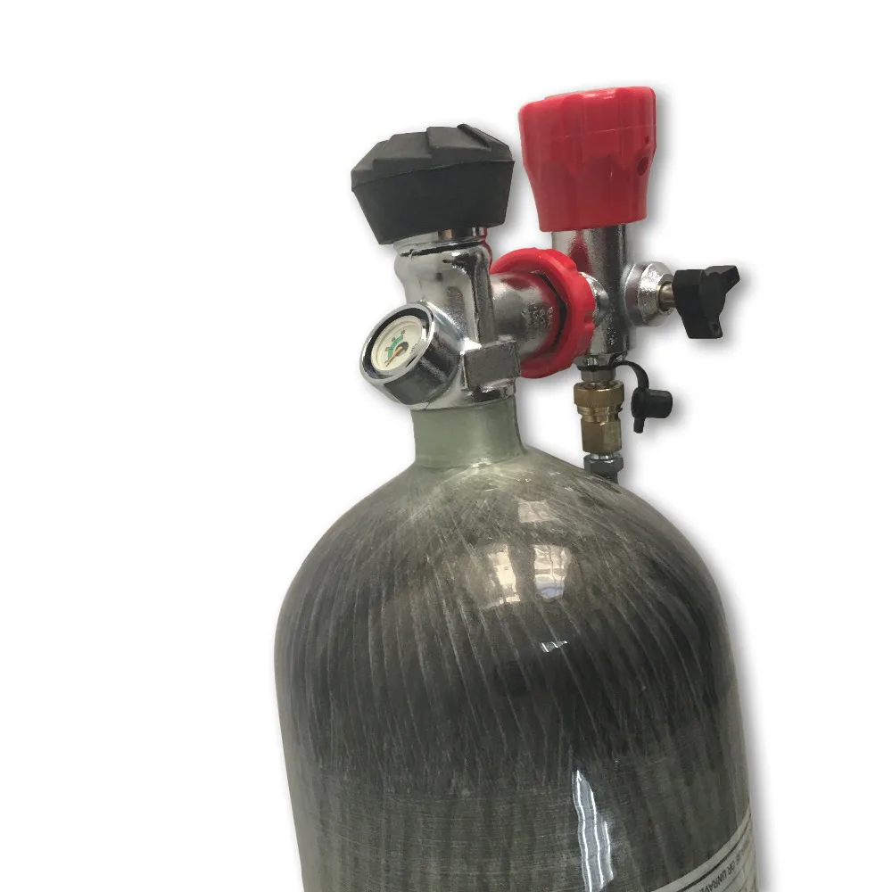 AC168301 6.8L Paintball PCP Rifle 300bar 4500psi Bottles Air Balloon High Pressure Carbon Fiber Tanks & Valve & Filling Station