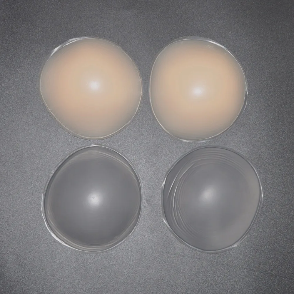 

Transparent/Skin Silicone Breast Enhancer Inserts Dress Swimsuit Bikini Push Up Bra Insert Silicone Nipple Cover Pads