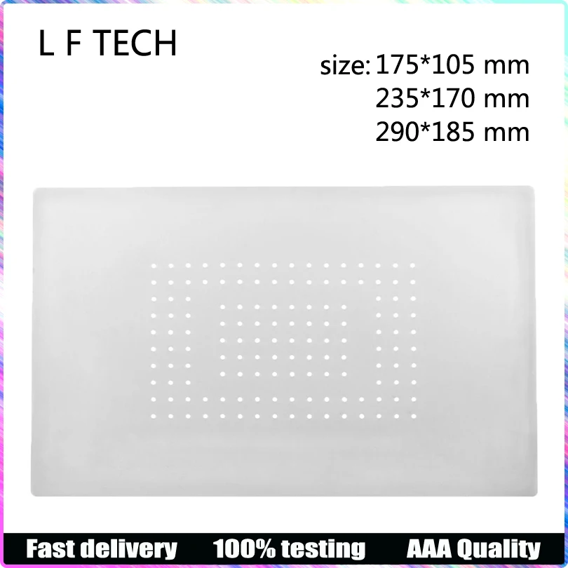 

Heat Insulation Silicone Pad For LCD Separator Machine OCA repairing Mat with Holes High Temperature Resistant Non-slip Gasket