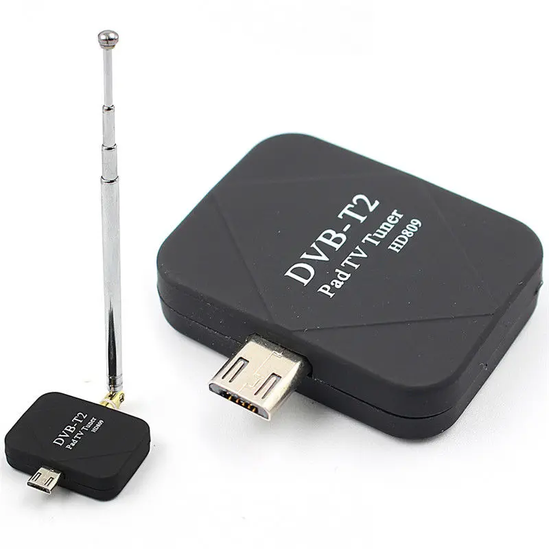 Микро USB часы ТВ DVB-T2 сигнал HD809 HD цифровой ТВ приемник USB DVB-T2 ТВ-палка для телефона Android Pad D ТВ спутниковый ресивер
