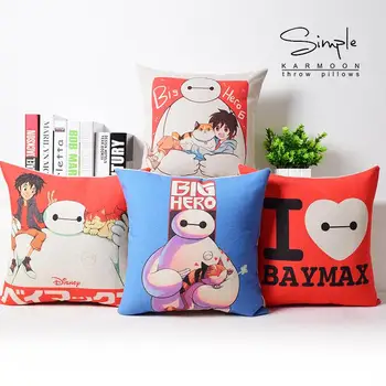 

Big Hero Baymax pillow , American anime cartoon pillow cushion ,Linen pillowcase,home decor decorative Pillows