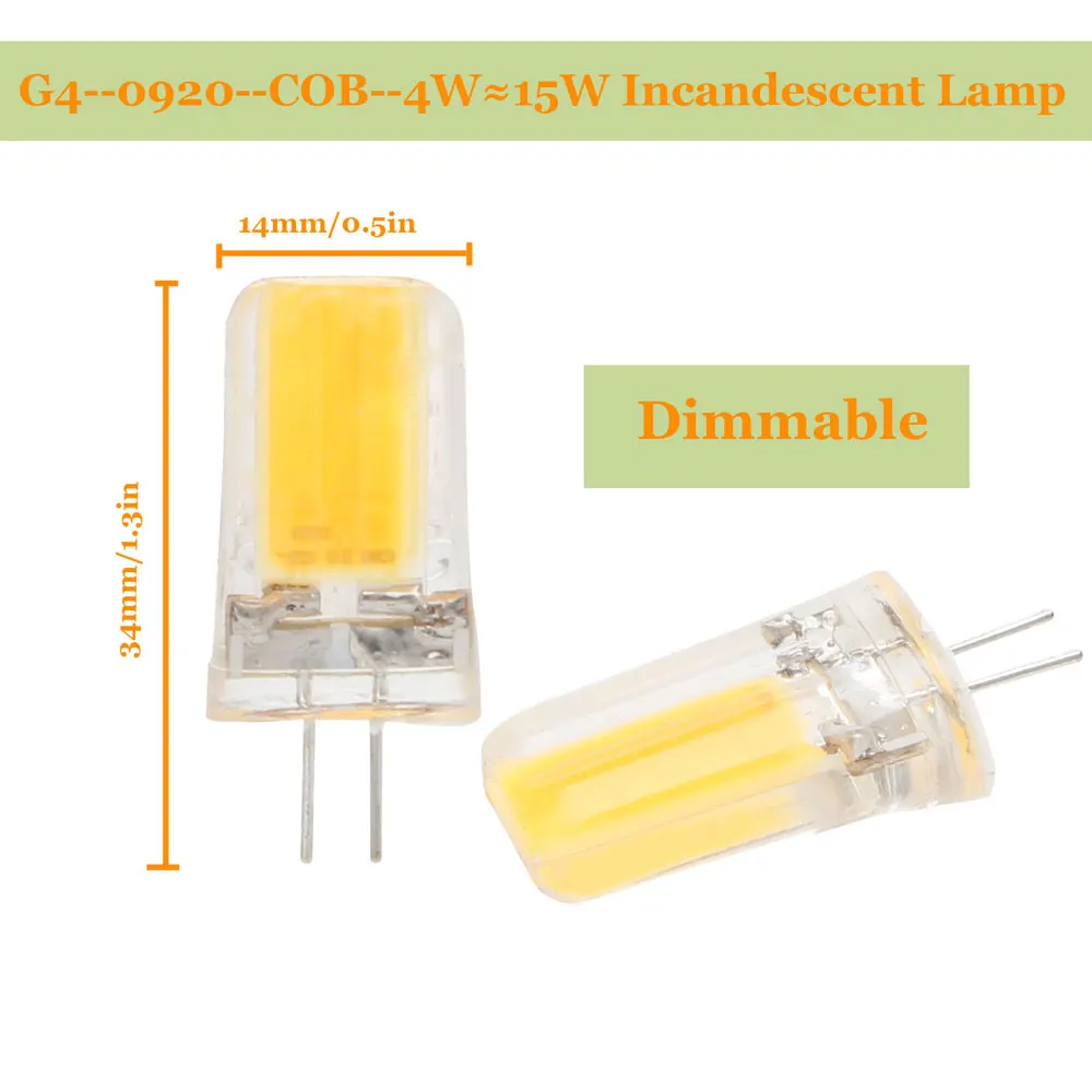 G4 G9 E14 Светодиодный светильник 3 Вт 5 Вт 7 Вт Мини светодиодный светильник 220 В DC 12 В с регулируемой яркостью люстра высокое качество освещение Замена галогенные лампы - Испускаемый цвет: G4 0920 4W 220V