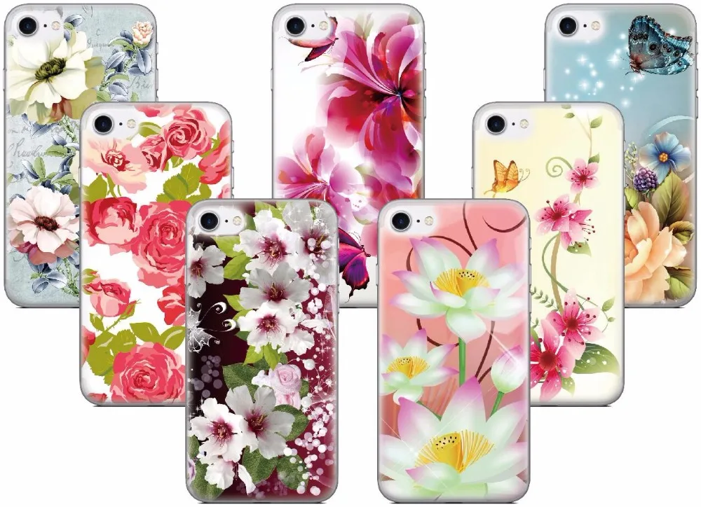 

Flower Phone Case Fo ZTE Blade A6 A522 A512 A510 A520 A530 X3 Axon 7 V7 Lite V8 Mini V9 Vita L5 A610 A602 Nubia M2 Z17 Cover