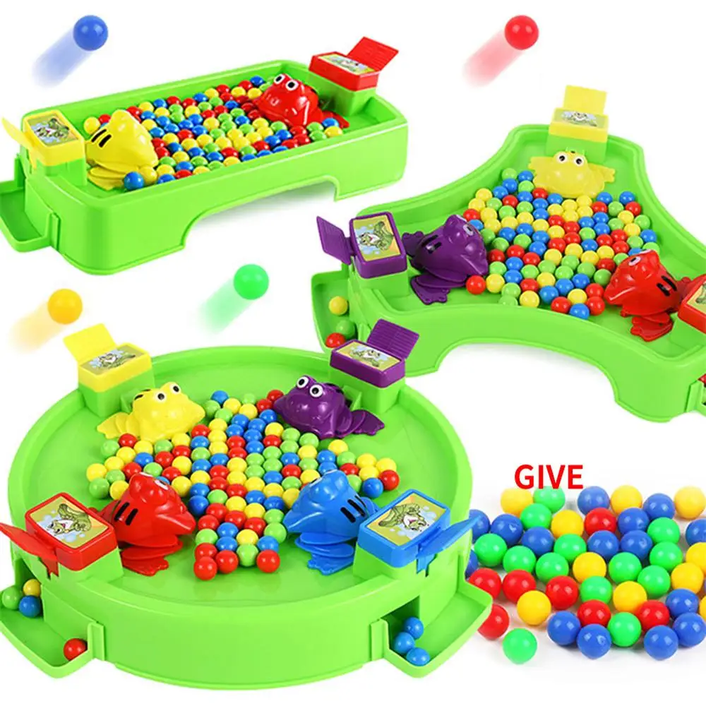 

New Hot Desktop Game beads Frog eating peas Great Family Competitive Interactive table Strategy toy Kid party Toys for children