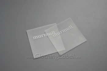 

Beach Pool clothing label, clothing clear TPU label, white logo.
