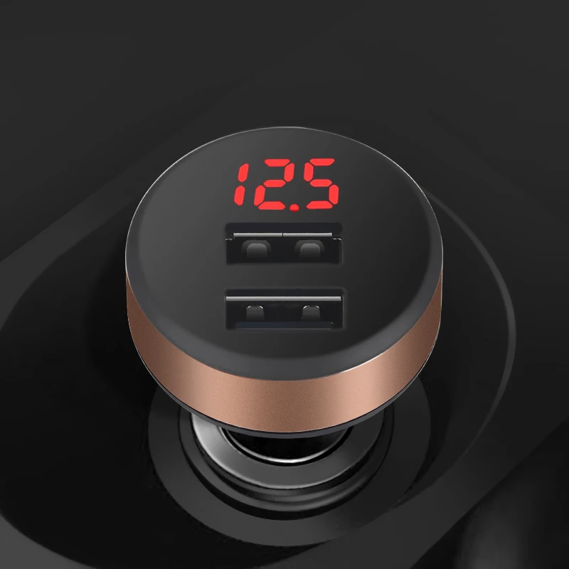 

Mini USB Car Charger For Mobile Phone Tablet Car Chargers Adapter For Iphone XIAOMI Samsung Charging With Voltage Monitoring