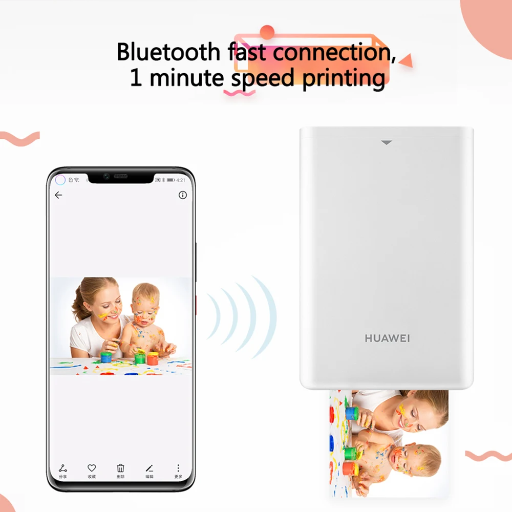 Huawei Smart Pocket Photo Printer Zink 