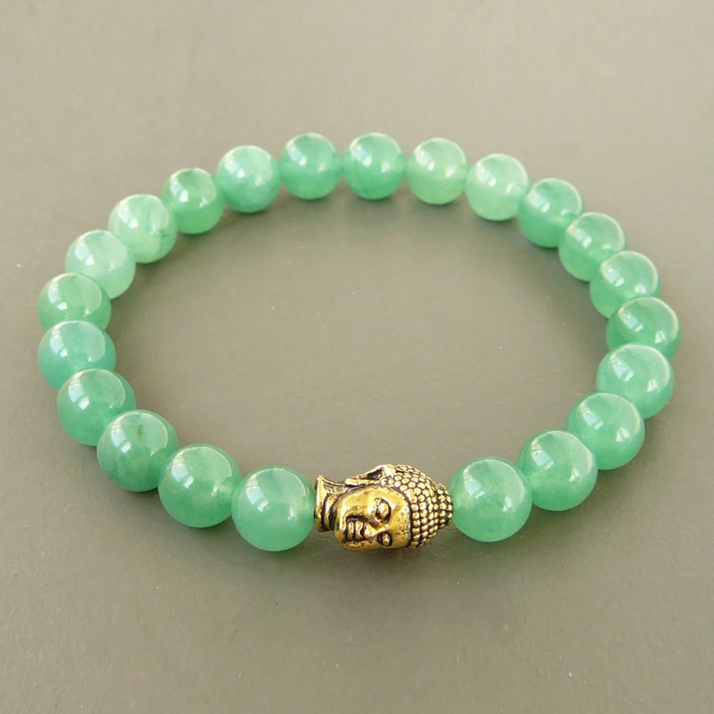 Buy SN0248 Lucky Buddha Green Bracelet Meditation