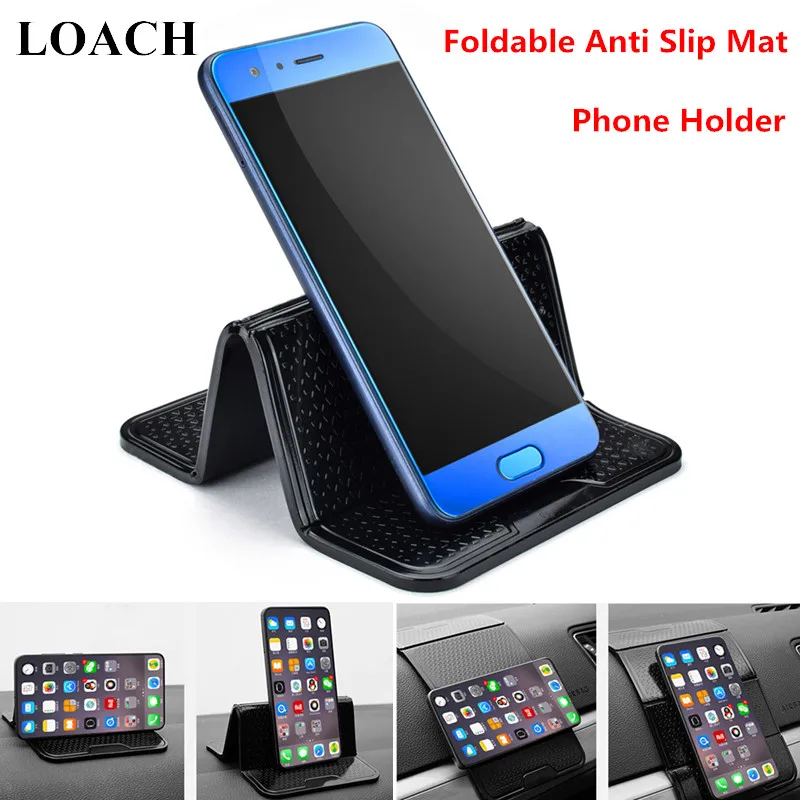 

20.5*12cm Foldable Car Anti-Slip Mat Electronics Phone Holder Stand SunGlass Non Slip Sticky Washable Dashboard Pad Car-Styling