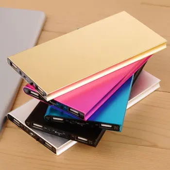 

50000mAh Universal Power Bank 9.5mm Ultra-thin Dual USB Output Mobile Power Portable Battery Chargers Power Source Accessories