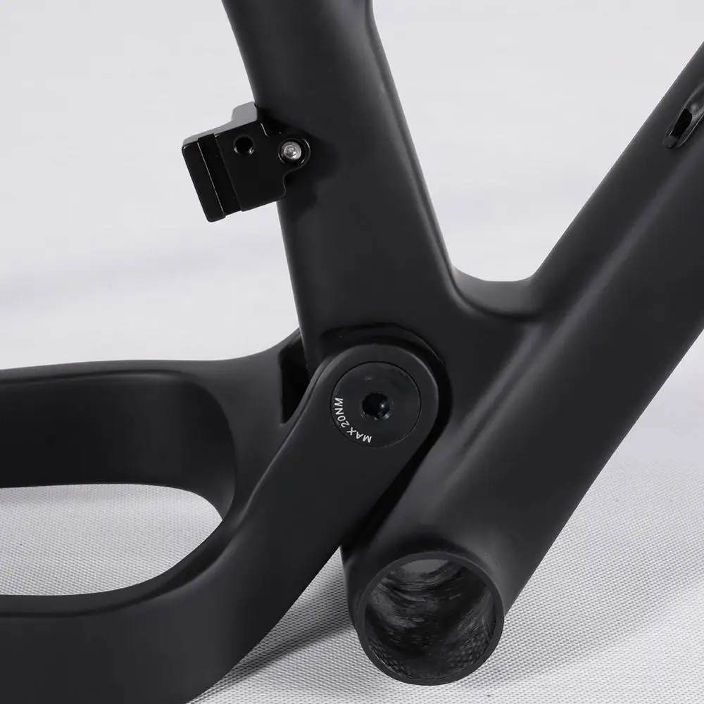 Discount Spcycle 27.5er 29er Carbon Full Suspension Frame 148*12mm Boost MTB Mountain Bike Carbon Frame BB92 System 190*50mm Rear shock 4