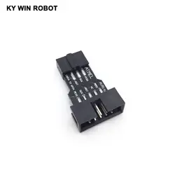 1 шт. 10Pin к 6PiN преобразовать в Стандартный 10 Pin 6 Pin совета адаптер для ATMEL STK500 AVRISP USBASP ISP Интерфейс конвертер AVR