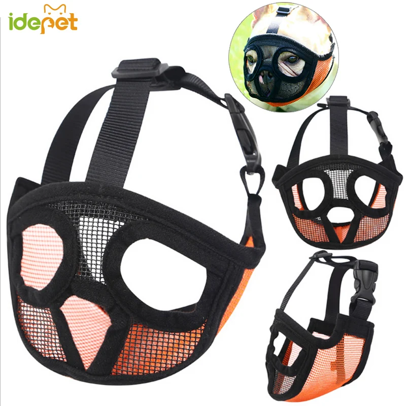 

Dog Muzzle For Dog Nylon Mask Bark Mesh Breathable Pet Dog Muzzle Comfortable Adjustable New Design Grooming Anti Stop Bite 40