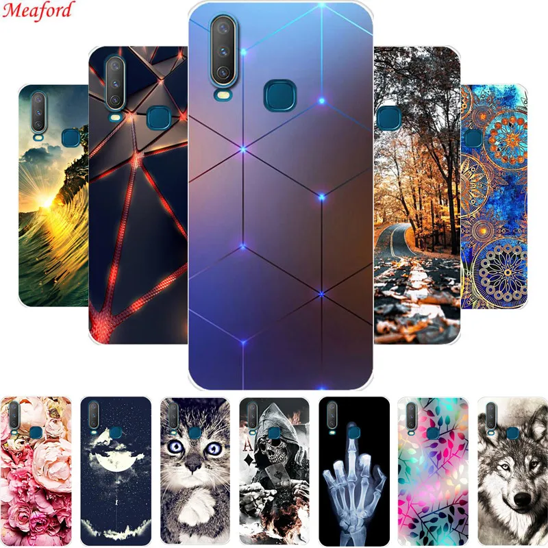 Чехол из мягкого ТПУ для Vivo Y17 Y15 Y12 Y11 6 35 дюйма чехол задней панели VIVO Y 17 15 12