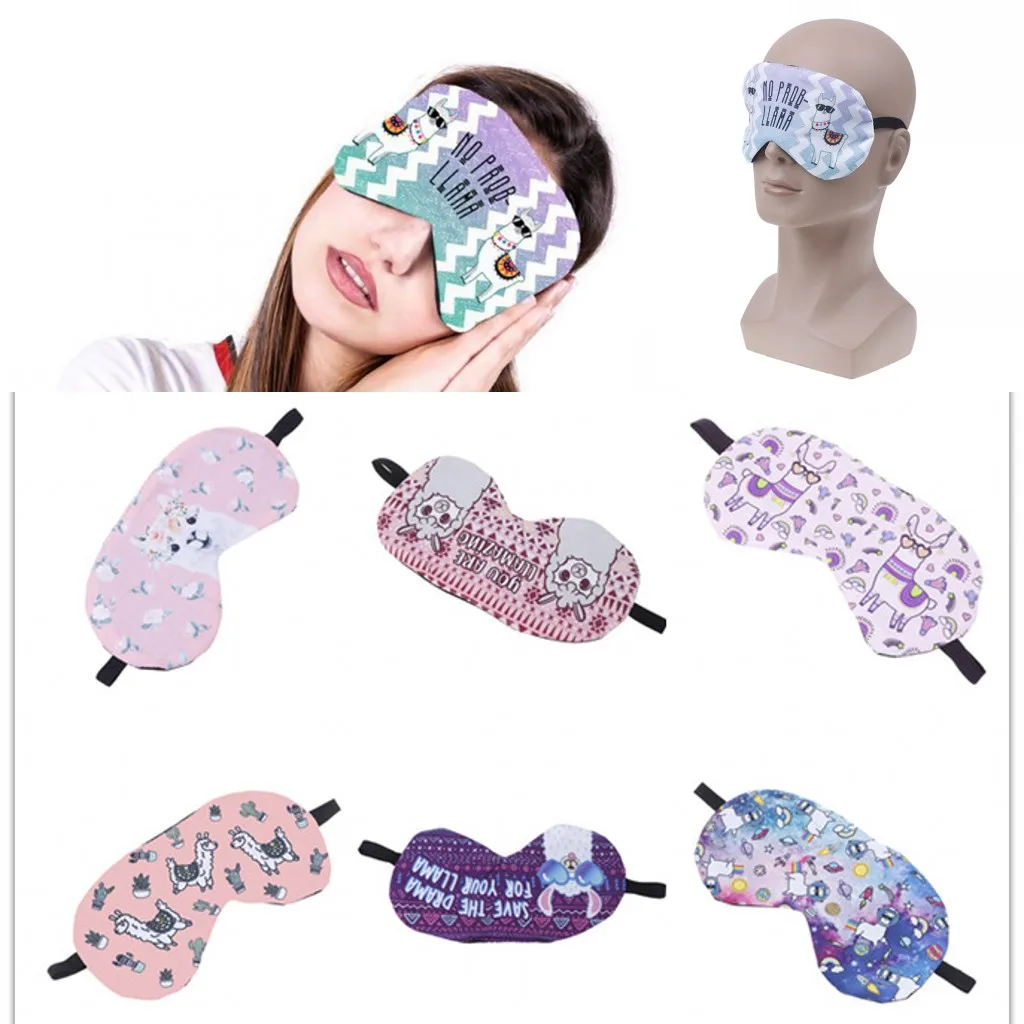

1PC Soft Padded Sleep Travel Eye Shade Cover Rest Relax Sleeping Aid Mask Cute Animal Design Eye Mask Blindfold dropshipping
