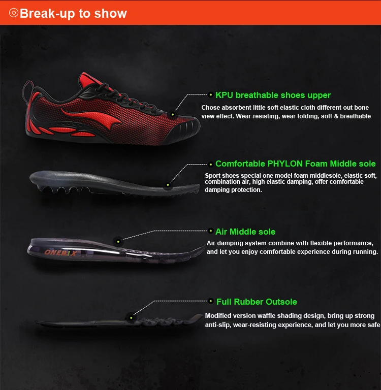 Onemix Air running shoes for men sports sneakers breathable lightweight men's athletic sports shoes for outdoor walking jogging