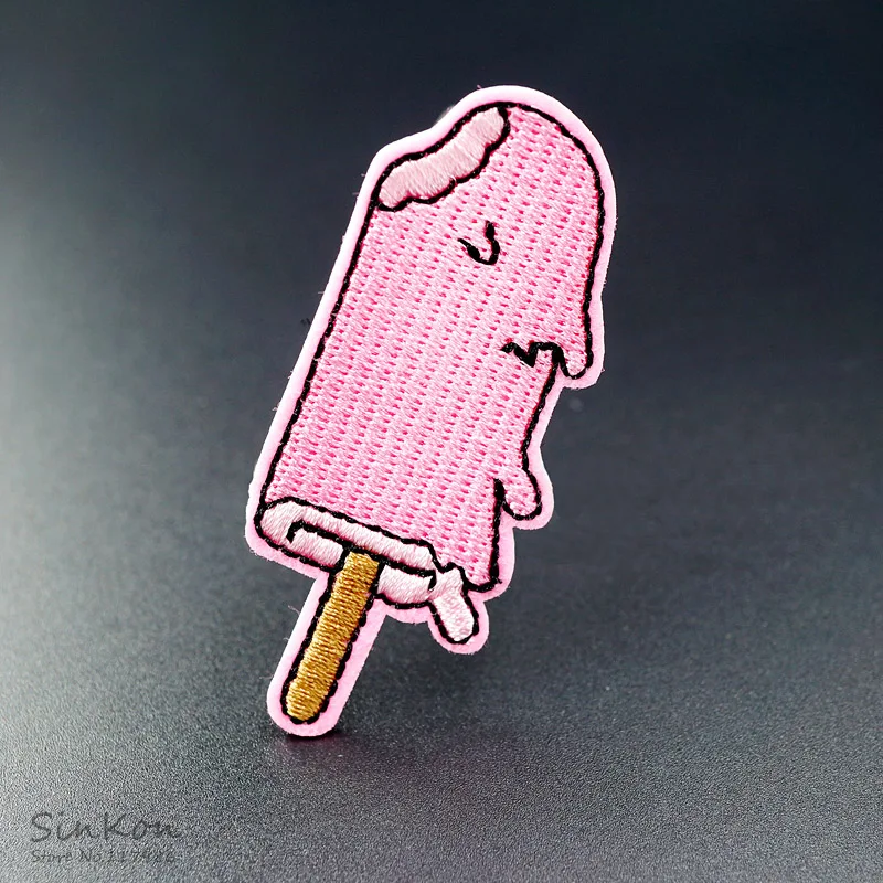 

Popsicle (Size:2.9X6.8cm) DIY Cloth Badges Patch Embroidered Applique Sewing Badge Clothes Stickers Apparel Accessories