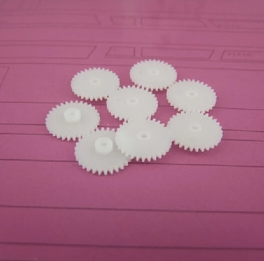 

10 pcs/lot 302A Plastic Single Layer Motor Shaft Gear DIY Toys Robot Parts Free Shipping Russia