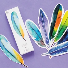 30 шт креативная красочная Закладка-Перо Бумажные Мультяшные закладки с животными рекламный подарок канцелярские принадлежности для офиса и школы