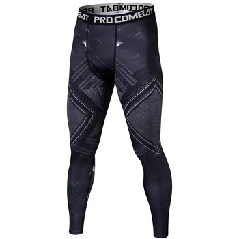 

New Men compression Skin tights Leggings Bodybuilding male Bottom MMA trousers fitness pants