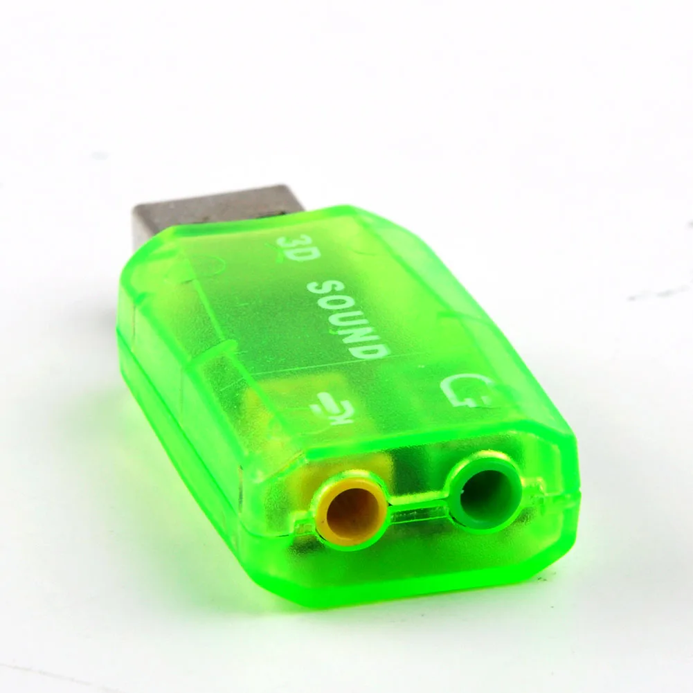 3,5 мм к USB адаптер звуковой карты аудио 5,1 USB 3D USB звуковая карта Microfono USB HIFI
