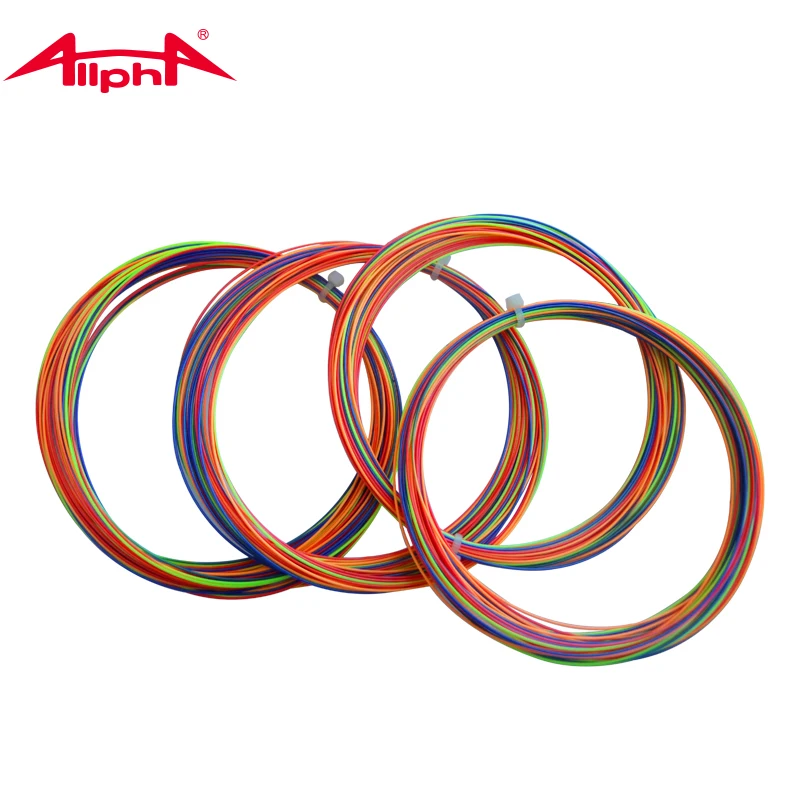 Alpha 10PCS Rainbow Badminton String 10m Nylon Durability Training Line  Sport String 20-30Pounds String Net C5