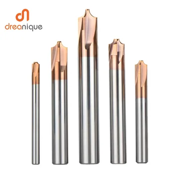

1 pcs solid carbide chamfer tool milling cutter 4 flute inner Arc R0.5 -R5.0 chamfer Router Bit corner rounding deburring tool