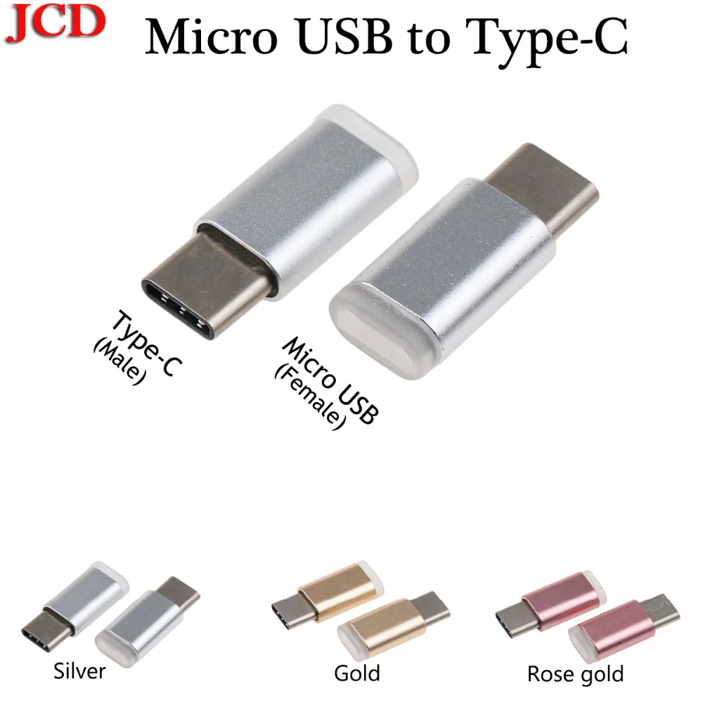 Адаптер JCD Type c Otg с Micro Usb на C разъемы для зарядного устройства Samsung Galaxy S8 S9 Plus Note 8 9